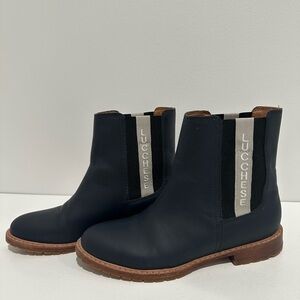 Lucchese Women’s Navy and Black All-Weather Garden Boots